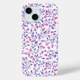 Florale doodles roze en violet