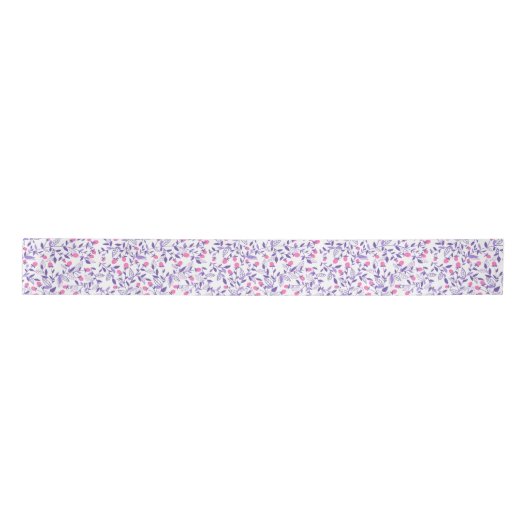 Florale doodles roze en violet lint (Voorkant)