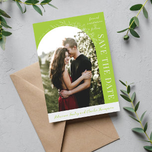 Florale Eenvoud 1 Chartreuse Groen Save The Date