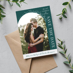Florale Eenvoud 1 Pauw Groen Save The Date