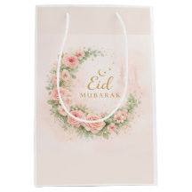 Florale Eid Mubarak – Roze Islamitisch Cadeau f
