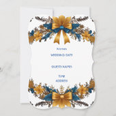 Florale elegante bruiloft uitnodiging ontwerp (Voorkant)