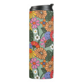 florale elegantie thermosbeker (Gedraaid links)