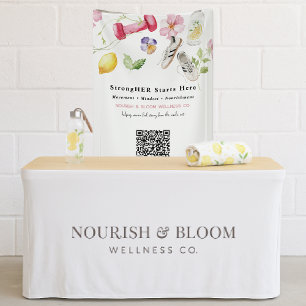 Florale Fitness Wellness QR Code Branding Spandoek