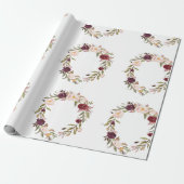 florale flora met cadeaubon cadeaupapier (Uitgerold)