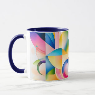 Florale geometrische harmonie mok
