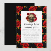 Florale gotische verkleinde gastenlijst voor de br aankondiging (Voorkant / Achterkant)