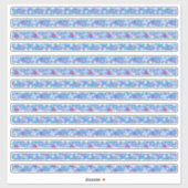 Florale Grenzen Bloemen en Bikes Sticker (Vel)