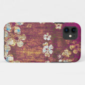 florale grunge achtergrond Case-Mate iPhone case (Achterkant (horizontaal))