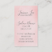  florale haarstylist haarstylist visitekaartje (Achterkant)