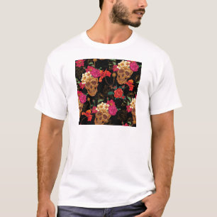 florale huid t-shirt