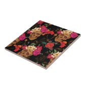 florale huid tegeltje (Zijkant)