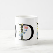 Florale Initiaal Monogram D Mok (Center)