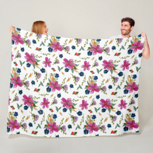 Florale Joyeaux grote handtekeningdeken Fleece Deken