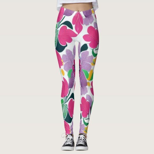 Florale leggings (Voorkant)