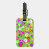  florale lentesmaisy illustratie bagagelabel (Voorkant verticaal)