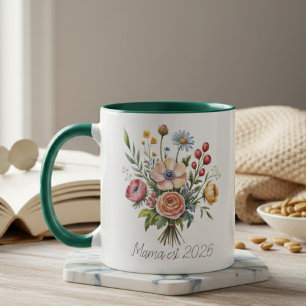Florale Mama Est Botanische Vrouwelijke Esthetiek Mok