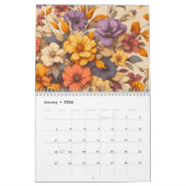Florale moderne retro herfst elegant kalender (Jan 2026)