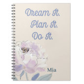 Florale Monogram Notitieboek (Voorkant)