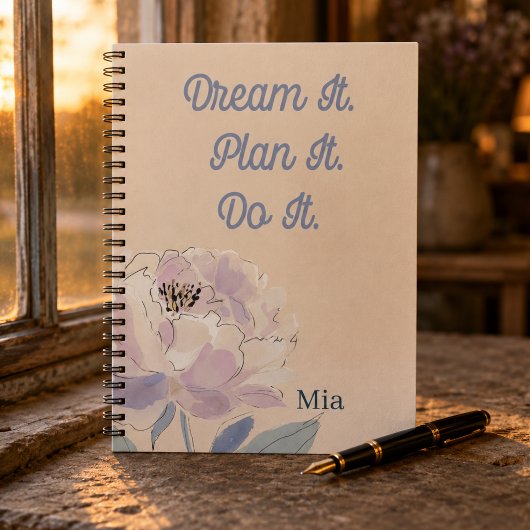 Florale Monogram Notitieboek