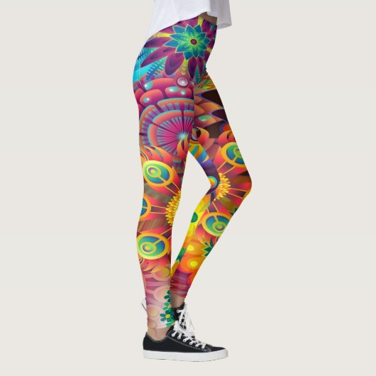 Florale mozaïek leggings (Rechts)