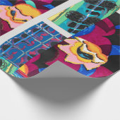  florale multicolor cadeaupapier (Hoek)