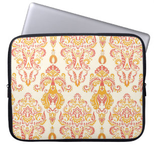  florale naadloze pleister. Klassieke Baroque wa Laptop Sleeve