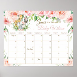 Florale Oerwouden beweren dat baby's aankomt. Poster