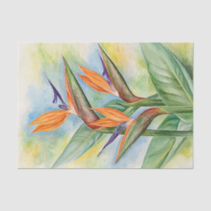 Florale ontkoppelde vogels van de paradijselijke W Tissuepapier