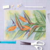 Florale ontkoppelde vogels van de paradijselijke W Tissuepapier (Craft)