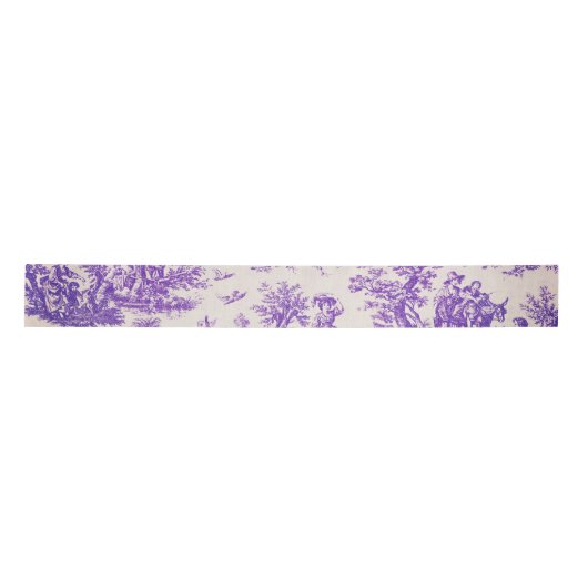 florale paarse toile de jouy lint (Voorkant)
