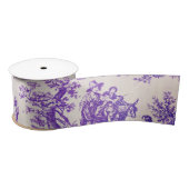 florale paarse toile de jouy lint (Spoel)