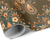 Florale paisley naadloos.  illustratie cadeaupapier (Rol Hoek)