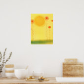 Florale pastels poster (Keuken)