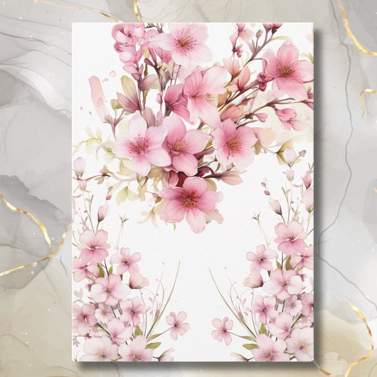 FLORALE POUR ALLER AVEC FAIRE-PART DE MARIAGE VELL