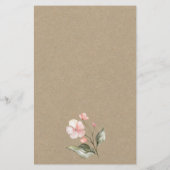 Florale Raad de Bruidsjurk Bruiloftsspel  Flyer (Achterkant)