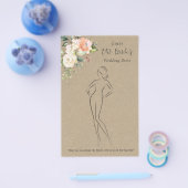 Florale Raad de Bruidsjurk Bruiloftsspel  Flyer (Enkel)