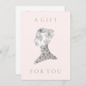 Florale schoonheidsmeisjes Salon en Spa Gift Certi (Voorkant / Achterkant)