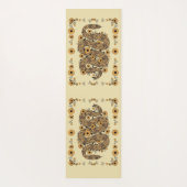 Florale slang yogamat (Achterkant)
