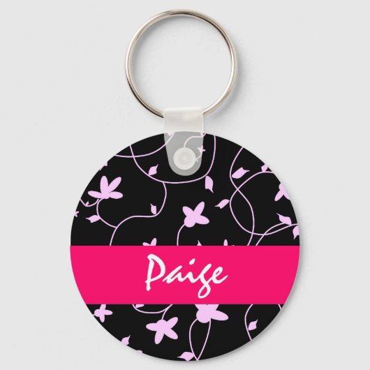 Florale Sleutelhanger - Personaliseer het! (Voorkant)