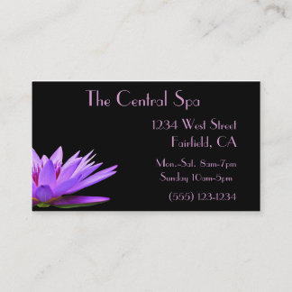 florale spa en Salon Treatment Business Visitekaartje