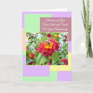 Florale tante oom verjaardag huwelijk jubileum kaart