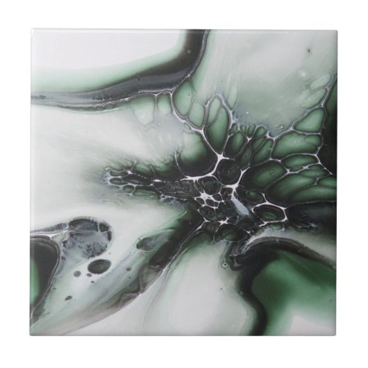 Florale tegels, 4,25x4,25 inch tegeltje (Voorkant)