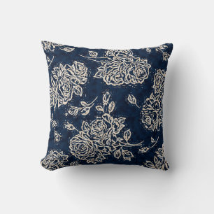 Florale textuur herhaalt moderne patronachtergrond kussen