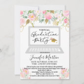 Florale uitnodiging voor Virtual Graduation Party (Voorkant)