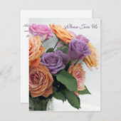 Florale uitnodigingen (Voorkant / Achterkant)