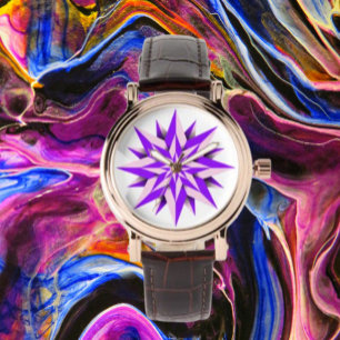 Florale verlichting horloge