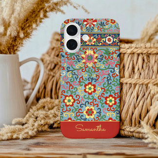 FLORALE VINTAGE PATROON iPhone / iPad hoesje