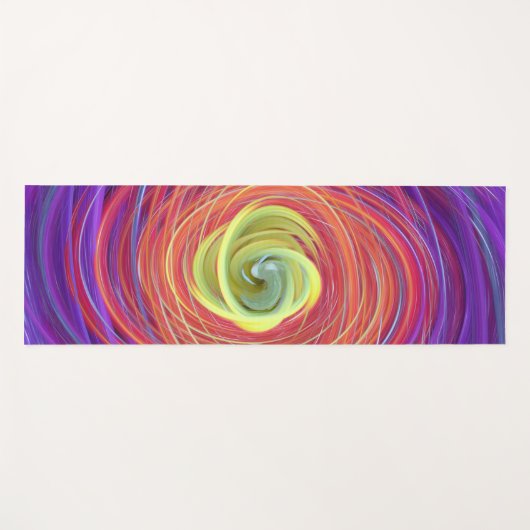 florale vortex yoga mat (Voorkant (horizontaal))