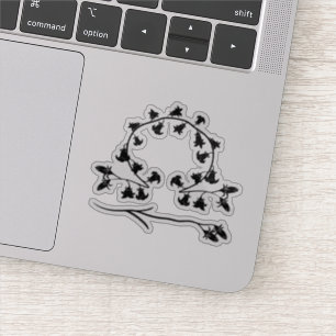 Florale Weegschaal astrologie Sticker
